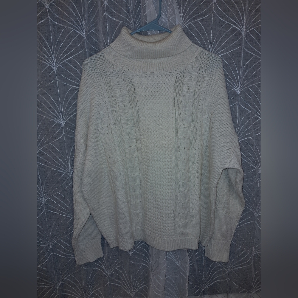 Wrap London brand Women's size 12 wool blend knit sweater